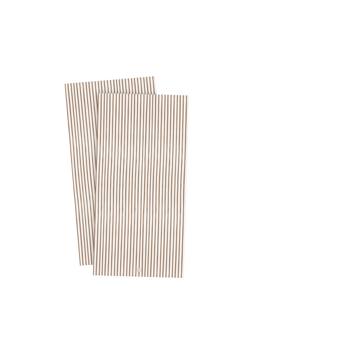 Papier Servietten, Streifen, beige weiß