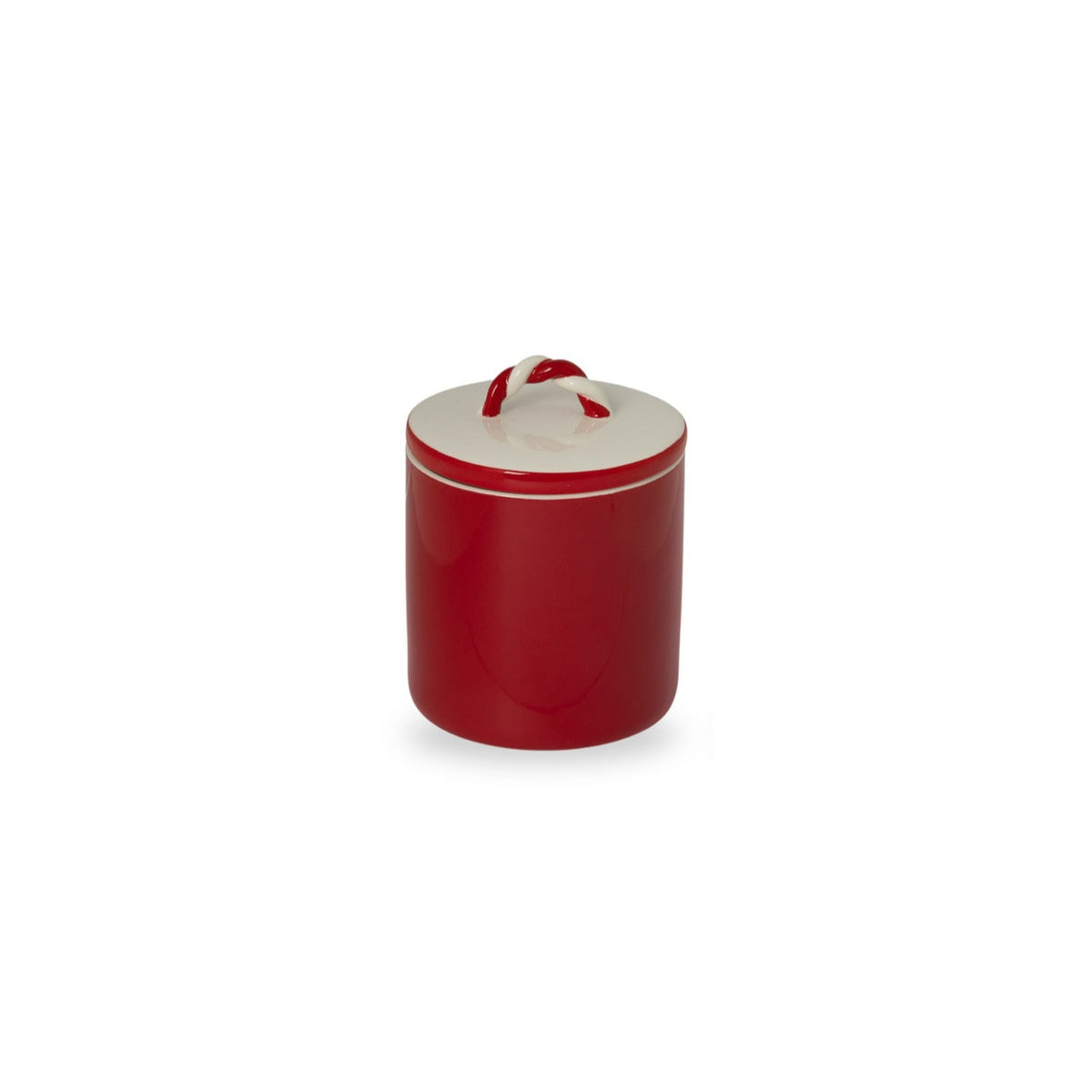Vorratsdose, Polka, rot