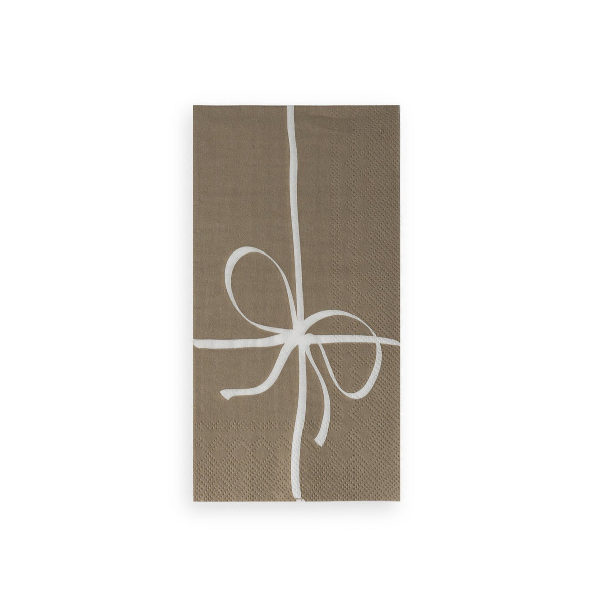 Papier Servietten, Schleife, beige