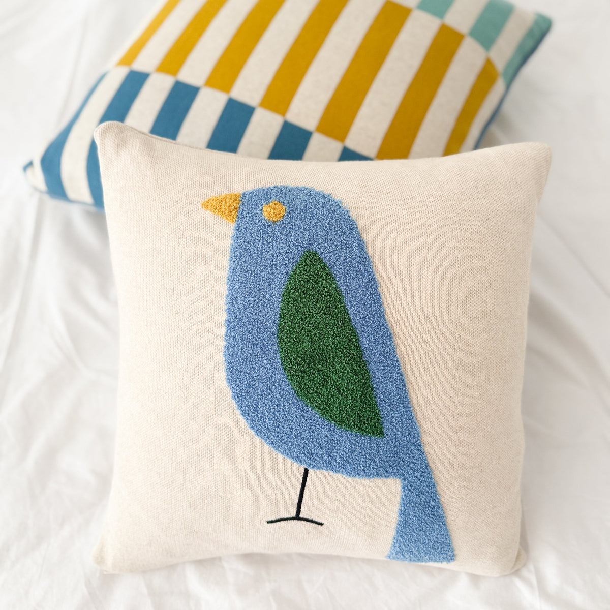 Kissenbezug Birdy, blau