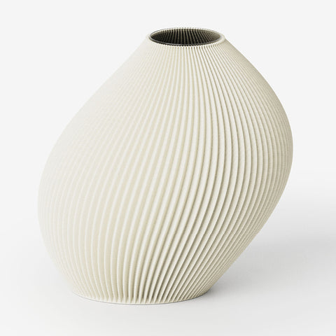 Vase Bent 2, dune beige