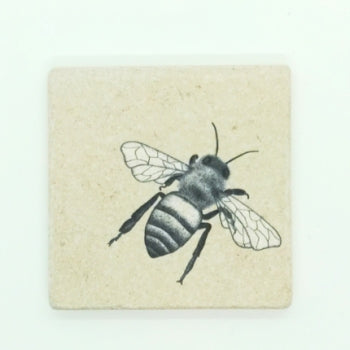 Natursteinfliese, illustriert, Biene