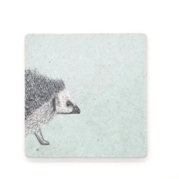 Natursteinfliese Igel Motiv