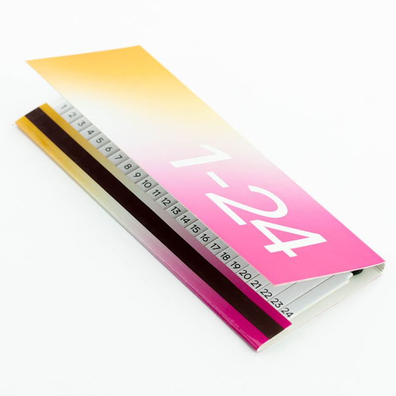 Streichholz Adventskalender, vers. Farben