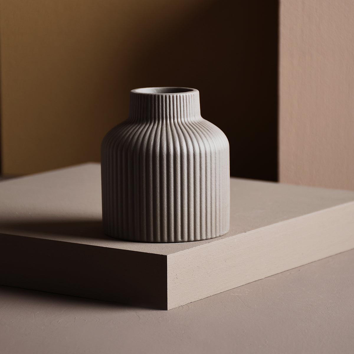 Vase, Keramik, Lillhagen, braun, klein