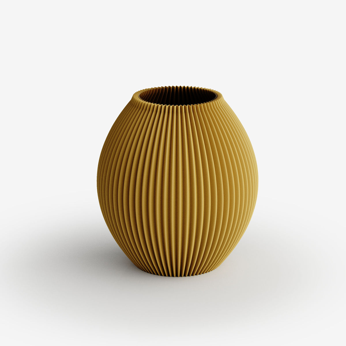 Vase Poke 1, golden orange